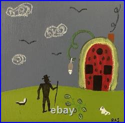 Make Do With What You've Got Original Folk Art Painting Randall Stephens