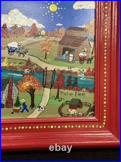 Marie Elem Original Folk Art Painting Country Living