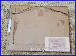 Mary Barwick Primitive Painting Picking Cotton Rocking Baby Alabama Folk Art