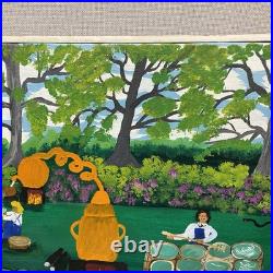 Mary Greene Original Folk Art Painting Running Joy Water Moonshine Southern