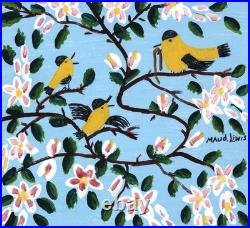 Maud Lewis (Handmade) Signed Oil Painting on Canvas 16x20 in Naive Art