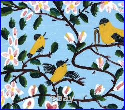 Maud Lewis (Handmade) Signed Oil Painting on Canvas 16x20 in Naive Art