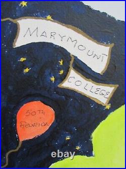 Maureen Freyne 1942-2022 Folk Art Painting Marymount College Tarrytown NY