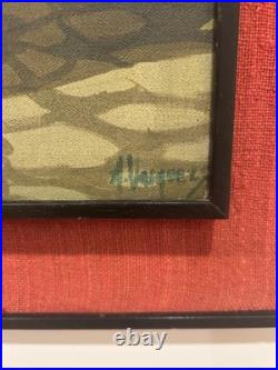 Mesmerizing Mid Century Oil-Peruvian Woman in Andean Attire- Signed by Artist