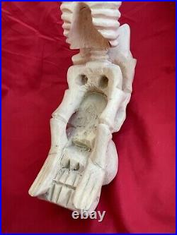 Mexican Folk Art Contortionist Skeletons Oaxacan Florentino Fuentes Wood Carving