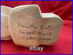 Mexican Folk Art Contortionist Skeletons Oaxacan Florentino Fuentes Wood Carving