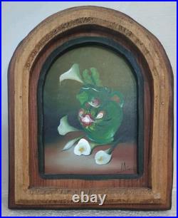 Mexican Modernism Modern Folk Art Still Life Floral Flowers Fruit Impressionism