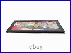 Michael Marino Folk Art Painting on Glass Outsider Art Intuit Chicago Vintage