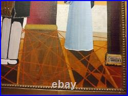 Michael N Oxenham Original Folk Art Mexican Women Fashion Portrait Oil Painting