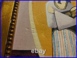 Michael N Oxenham Original Folk Art Mexican Women Fashion Portrait Oil Painting