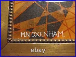 Michael N Oxenham Original Folk Art Mexican Women Fashion Portrait Oil Painting