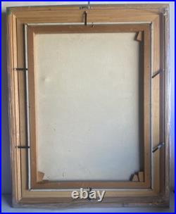 Mid Century Acrylic Painting Sharecropper by Charles Knox Outsider Folk Art