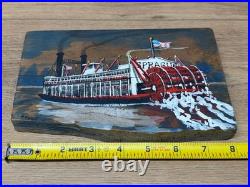 Mildred Feazel Memphis Folk Art The Sprague Mississippi River Steamboat #2429