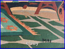 Mills Last Supper Original Folk Art Painting Signed Dated 1939 Depression Era