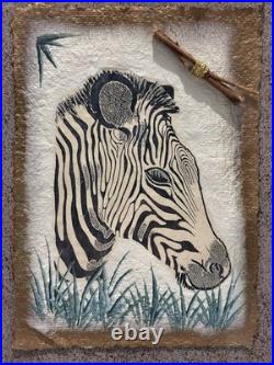 Mixed Media Zebra Original Piece, Rare Art Gifts