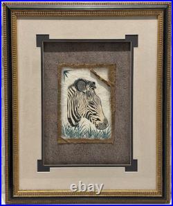 Mixed Media Zebra Original Piece, Rare Art Gifts