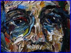Modern Original Oil? Painting Vintage? Art Signed Portrait Female Buy For Sale Pop