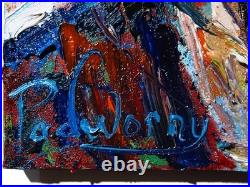 Modern Original Oil? Painting Vintage? Art Signed Portrait Female Buy For Sale Pop