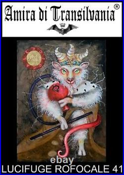 Modern art painting figurative goetia lemegeton focalor demon seal satan satanic