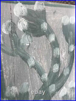 Mose T Painting Mose Tolliver Folk Art On Wood Original Signed Tree Bird
