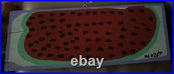 Mose Tolliver Alabama Folk Art Watermelon Length 22 By 8 1/2