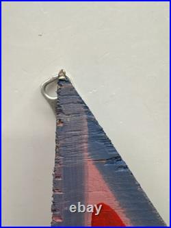 Mose Tolliver Mose T Alabama Folk Art Painting Wood Red Tico Bird 10 x 7.5