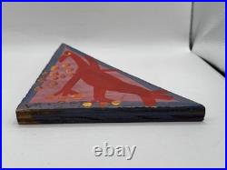 Mose Tolliver Mose T Alabama Folk Art Painting Wood Red Tico Bird 10 x 7.5