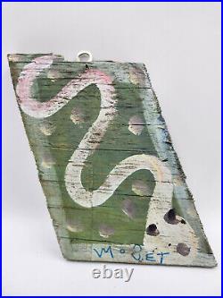 Mose Tolliver aka Mose T Alabama Al Folk Outsider Art Painting Snake