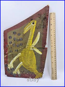 Mose Tolliver aka Mose T Alabama Al Folk Outsider Art Painting Tico Bird 13 1/2