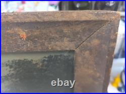 Mount Hood, OR oil painting on board small 17.5 X 8 Framed Folk Art Antique