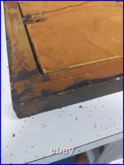 Mount Hood, OR oil painting on board small 17.5 X 8 Framed Folk Art Antique