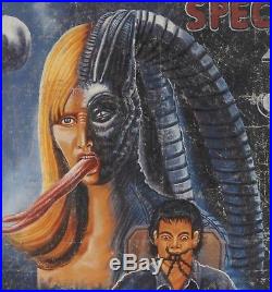 Movie poster African cinema folk outsider art hand painted Ghana Species 3