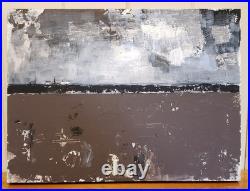 No. 691 Original Abstract Mixed Media Minimal Landscape Painting By K. A. Davis