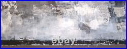 No. 691 Original Abstract Mixed Media Minimal Landscape Painting By K. A. Davis