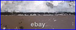 No. 691 Original Abstract Mixed Media Minimal Landscape Painting By K. A. Davis