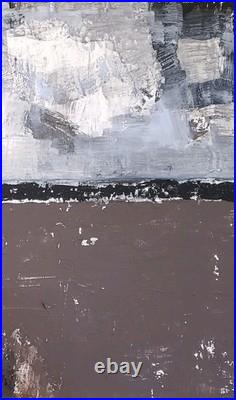No. 691 Original Abstract Mixed Media Minimal Landscape Painting By K. A. Davis