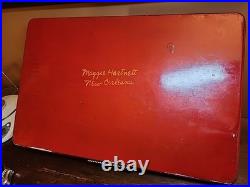 OOAK Tole Painting on Tray by Maggie Hartnett of New Orleans, Folk Art Hen & Egg