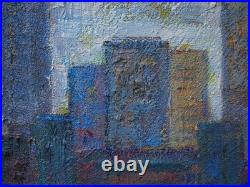 ORIGINAL OIL? PAINTING VINTAGE REALISM? ART SIGNED MAN LOVE DRESS POP FORMAL 30x24