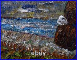 ORIGINAL OIL? PAINTING VINTAGE REALISM? ART SIGNED MAN LOVE DRESS POP FORMAL 30x24