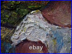 ORIGINAL OIL? PAINTING VINTAGE REALISM? ART SIGNED MAN LOVE DRESS POP FORMAL 30x24