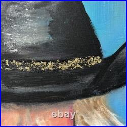 ORIGINAL That COWGIRL Ainsley HANDMADE SIGNED COLORFUL ART PAINTING COA 18x24