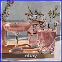 Oil Painting Girls' Night Original Hand Painted Art 12x12 Luxury Home Deco