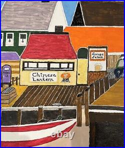 On The Waterfront Provincetown, Cape Cod Artist, 16x20 Apres Blanche Lazzell