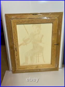 Original 90s BUTCH ANTHONY Seale AL 1995 #40th Painting Signed Folk Art Fiddler