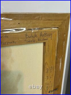 Original 90s BUTCH ANTHONY Seale AL 1995 #40th Painting Signed Folk Art Fiddler