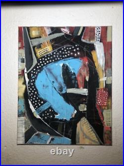 Original Abstract Modern Painting By S. Krul Acrylic On Canvas 16x20 Unframed