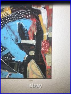 Original Abstract Modern Painting By S. Krul Acrylic On Canvas 16x20 Unframed