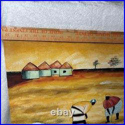 Original African Folk Art Painting 23.5 Square Alabama Fair 1st Place Winner