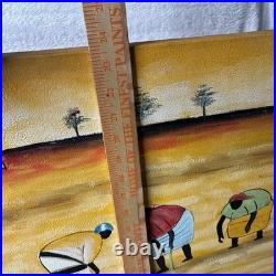 Original African Folk Art Painting 23.5 Square Alabama Fair 1st Place Winner