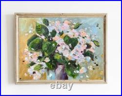 Original Art Flowers Painting Floral Painting 9 x 12 Impasto Oil Painting